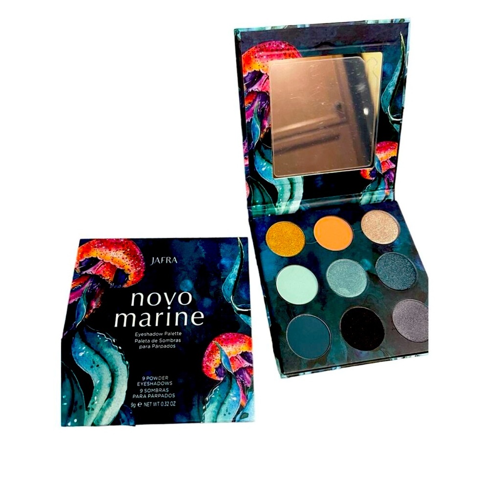 Eyeshadow novomarine palette - velvety powder shadow  .32 oz 9 beautiful shades